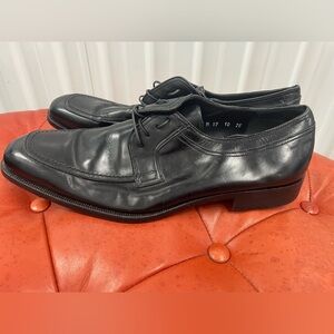 Salvatore Ferragamo Black Leather Oxfords